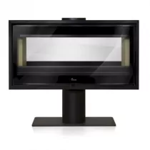 Poêle à bois Verona 1001 17kW acier Anthracite - LACUNZA Réf. 3000001336952