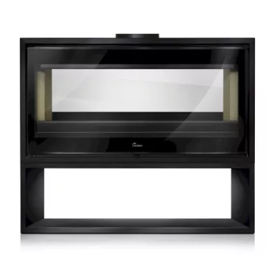 Po�le � bois Verona 1003 17kW acier Anthracite - LACUNZA R�f. 3000001336969
