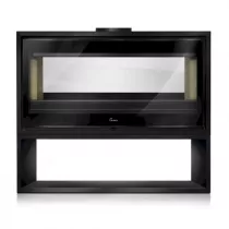 Poêle à bois Verona 1003 17kW acier Anthracite - LACUNZA Réf. 3000001336969