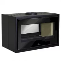 Poêle à bois Verona 800 15kW acier Anthracite - LACUNZA Réf. 3000001352105