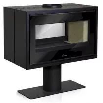 Poêle à bois Verona 801 15kW acier Anthracite - LACUNZA Réf. 3000001352112