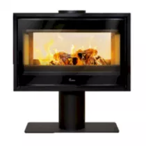 Poêle à bois Verona 801 15kW acier Anthracite - LACUNZA Réf. 3000001352112