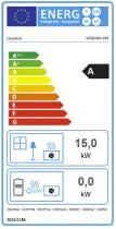 Poêle à bois Verona 801 15kW acier Anthracite - LACUNZA Réf. 3000001352112