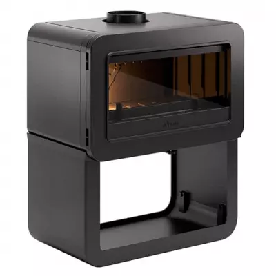 Po�le � bois Wilson sur banc 8kW Noir - INVICTA R�f. P648224