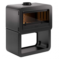 Poêle à bois Wilson sur banc 8kW Noir - INVICTA Réf. P648224