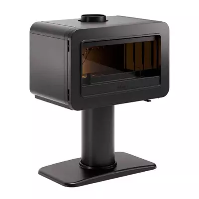 Po�le � bois Wilson sur pied 8kW Noir - INVICTA R�f. P648214