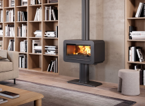 Poêle à bois Wilson sur pied 8kW Noir - INVICTA Réf. P648214