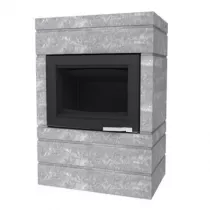 Poêle à bois XS54 BOX Ollaire 11kW Graphite Noir  (porte fonte peinte) - LORFLAM 