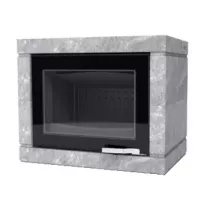 Poêle à bois XS54 BOX Ollaire 11kW Graphite Noir  (porte fonte peinte) - LORFLAM 