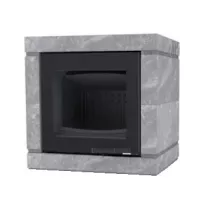 Poêle à bois XS54 BOX Ollaire 8kW Graphite Noir  (porte fonte peinte) - LORFLAM 