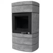 Poêle à bois XS54 BOX Ollaire Rondyline 8kW Graphite Noir (porte fonte peinte) - LORFLAM 