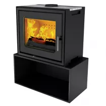 Poêle à bois XS60 Slim\'BOX 9kW Noir - LORFLAM 