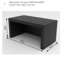 Poêle à bois XS60 Slim\'BOX 9kW Noir - LORFLAM 