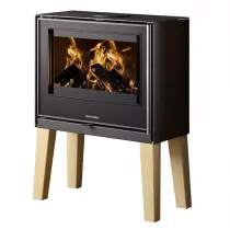 Poêle à bois Ziva 6.5kW acier Noir - ORANIER Réf. 549911