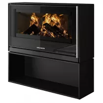 Poêle à bois Ziva XL 8kW acier Noir - ORANIER Réf. 549711