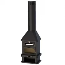Poêle cheminée à bois Bronpi Ebro 15kW Anthracite