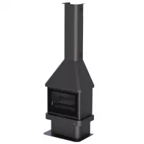 Poêle cheminée à bois Bronpi Lisboa 12kW Anthracite