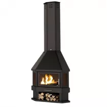 Poêle cheminée à bois Bronpi Lorca-R 14kW Anthracite