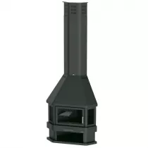 Poêle cheminée à bois Bronpi Lorca-R 14kW Anthracite