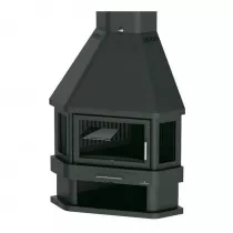 Poêle cheminée à bois Bronpi Lorca-R 14kW Anthracite