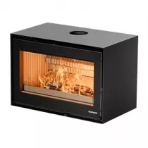 Po&ecirc;le-chemin&eacute;e &agrave; bois Thermorossi Moon 10.6kW Noir mat