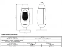 Po&ecirc;le chemin&eacute;e Invicta Ove P614944 10kW Anthracite