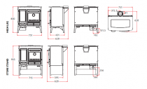 Poêle de cuisson / Cuisinière à bois 6 kW - CHARNWOOD Réf. HAVEN