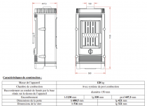 Poêle Invicta Gomont P615844 12kW Anthracite