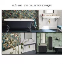 Porte-balai mural Cl&eacute;o 1889 Or Beige - JACOB DELAFON R&eacute;f. E27312-BGG