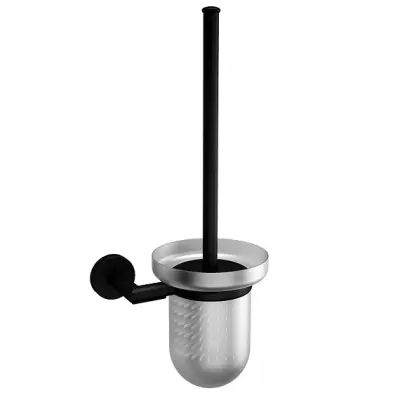 Porte-balayette Lissy Noir mat / verre mat - SALGAR R�f. 82199