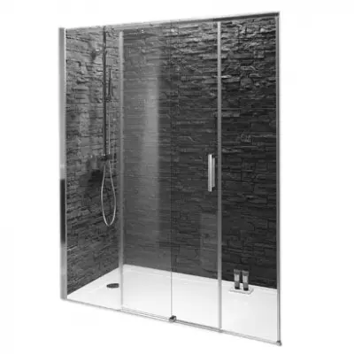 Porte coulissante Contra 110cm verre Transparent profil� Chrome - Jacob Delafon R�f. E22C110-GA