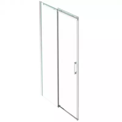 Porte coulissante Contra 130cm verre Transparent profil� Chrome - Jacob Delafon R�f. E22C130-GA