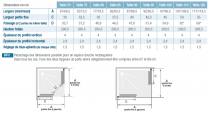 Porte coulissante d\'angle Smart Design A/C 100cm verre transparent profilé Chromé / Partie fixe à droite - KINEDO PA90166CTNED