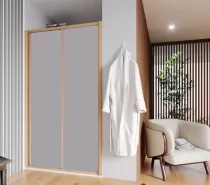 PORTE COULISSANTE JAPANDI 120x195 OPAQUE TRAITE BOIS SANS BARRETTE - Atelier du Bain R&eacute;f. JAPCOULSSB120SDTW2
