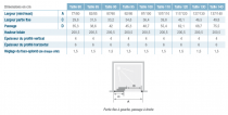 Porte coulissante Smart Design 3V 100cm verre transparent profilés Chromé / partie fixe à droite - KINEDO Réf. PA90264CTNED