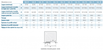 Porte coulissante Smart Design C 110cm verre transparent profilés Blanc - KINEDO Réf. PA90243BTNE