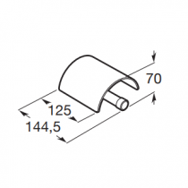 Porte-papier rouleau Superinox mat - ROCA Réf. A817304002