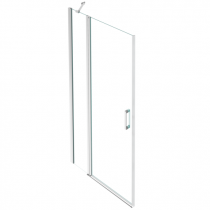 Porte pivotante Contra 110cm à installer en angle verre Transparent profilé Chromé - Jacob Delafon Réf. E22T111-GA