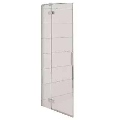 Porte pivotante d\'angle Kinestyle P+F 140cm charni�res � gauche verre transparent profil� Chrom� - KINEDO R�f. PA1795CTNEG