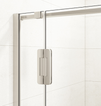 Porte pivotante Ekinox P+F 100cm profilé Inox brossé / charnières à droite / pour paroi retour - KINEDO Réf. PA4243ITNED