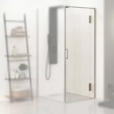 Porte pivotante Ekinox P+F 90cm profil� Inox bross� / charni�res � droite / pour paroi retour - KINEDO R�f. PA4242ITNED