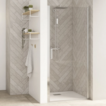 Porte pivotante Smart Design P XXL 115cm verre transparent profilés Chromé - KINEDO Réf. PA9058CTNE