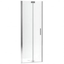 Porte pliante Contra 80x200 Verre transparent profilé Chrome - JACOB DELAFON Réf. E22S80-GA