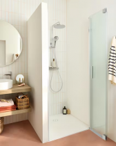 Porte pliante Contra 90x200 Verre transparent profilé Chrome - JACOB DELAFON Réf. E22S90-GA