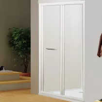 Porte pliante Espace 80cm verre transparent profilé Chromé - OZE Réf. 960VTC