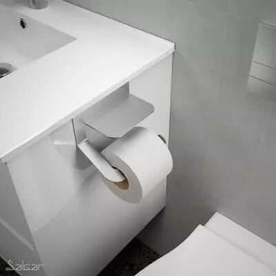 Porte-rouleau avec couvercle MINIMAL Alu - SALGAR R�f. 86188