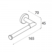 Porte-rouleau Lissy Blanc mat - SALGAR Réf. 91245