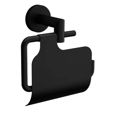 Porte-rouleau Lissy Noir mat - SALGAR R�f. 82198