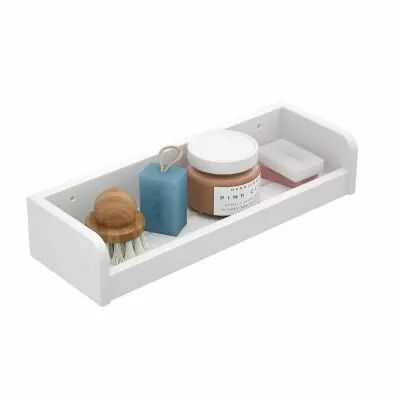 Porte-savon SHIRO Solid Surface 35x12x7cm Blanc - SALGAR R�f. 82411