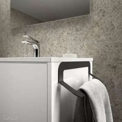 Porte-serviette MINIMAL 36cm Noir - SALGAR R�f. 86182